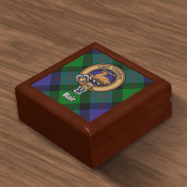 Clan Blair Crest over Tartan Gift Box