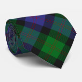 Clan Blair Crest over Tartan Neck Tie (Rolled)