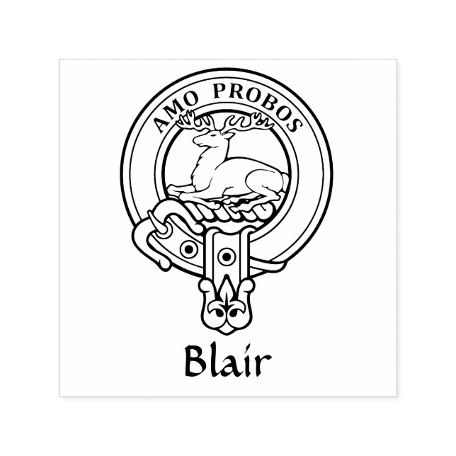 Clan Blair Crest Self-inking Stamp (Design)