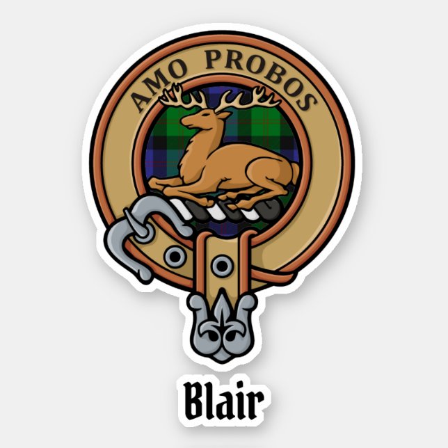 Clan Blair Crest Sticker (Front)