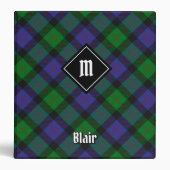 Clan Blair Tartan 3 Ring Binder (Front)