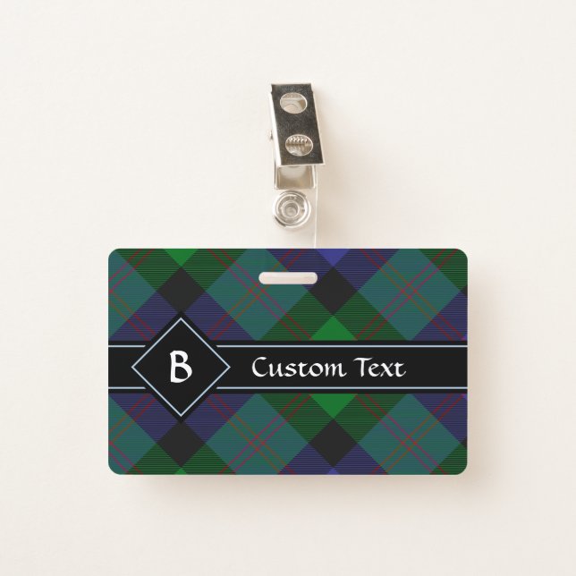 Clan Blair Tartan Badge (Front with Clip)
