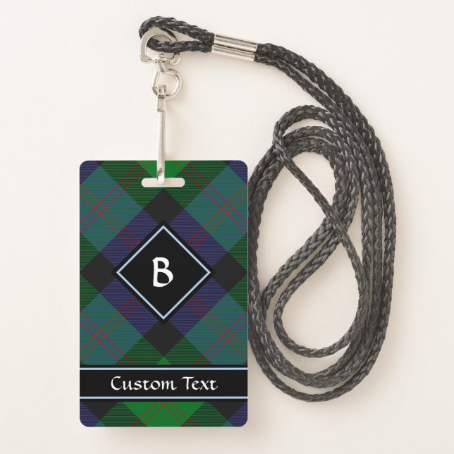 Clan Blair Tartan Badge (Front with Lanyard)