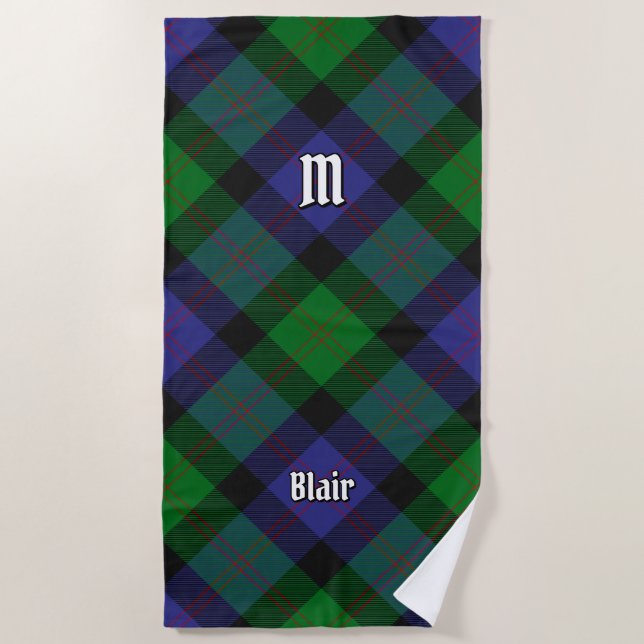 Clan Blair Tartan Beach Towel (Front)