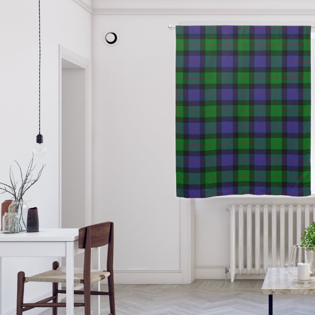 Clan Blair Tartan Blackout Curtains (Living Room)