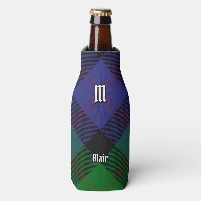 Clan Blair Tartan Bottle Cooler (Bottle Front)