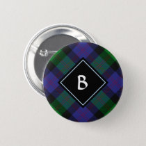 Clan Blair Tartan  Button