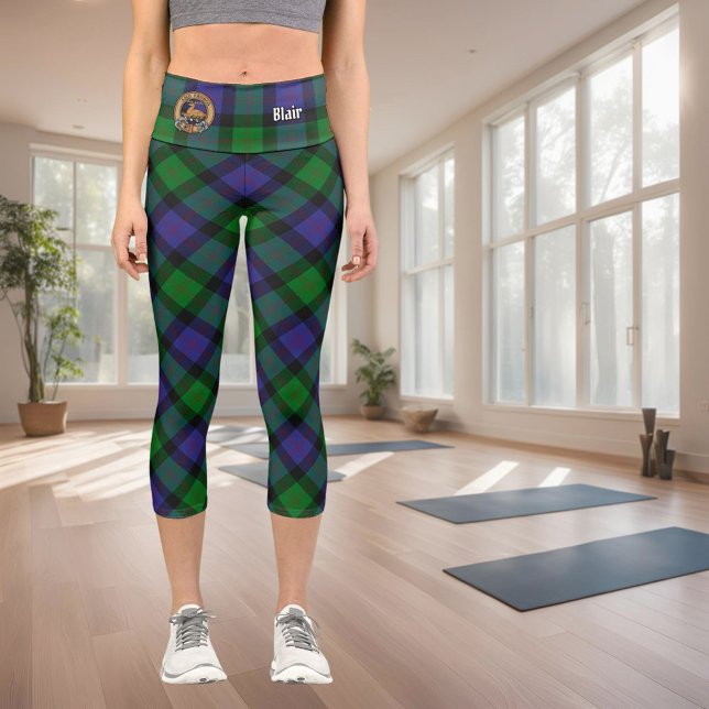 Clan Blair Tartan Capri Leggings (Creator Uploaded)