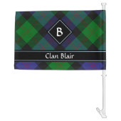 Clan Blair Tartan Car Flag (Back)