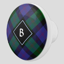 Clan Blair Tartan Ceramic Knob