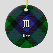 Clan Blair Tartan Ceramic Ornament