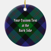 Clan Blair Tartan Ceramic Ornament (Back)