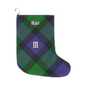 Clan Blair Tartan Christmas Stocking (Front)