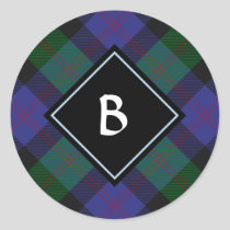 Clan Blair Tartan Classic Round Sticker
