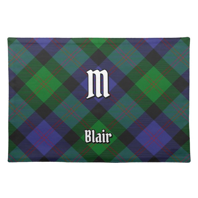 Clan Blair Tartan Cloth Placemat (Front)