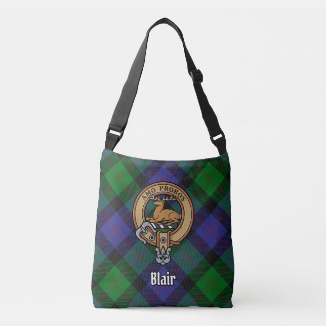 Clan Blair Tartan Crossbody Bag (Front)