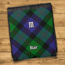 Clan Blair Tartan Drawstring Bag