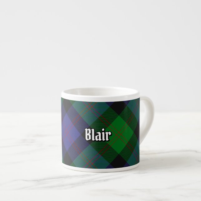 Clan Blair Tartan Espresso Cup (Front Right)