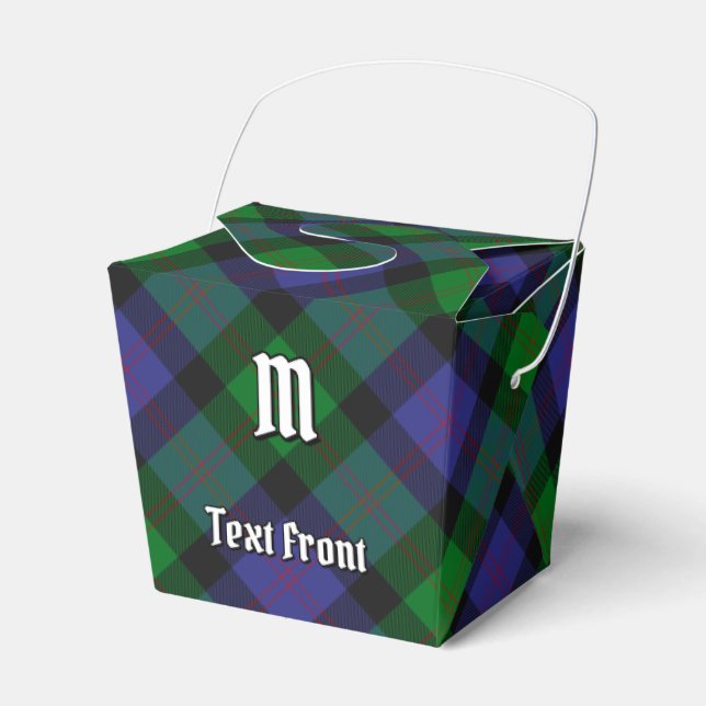 Clan Blair Tartan Favor Box (Front Side)