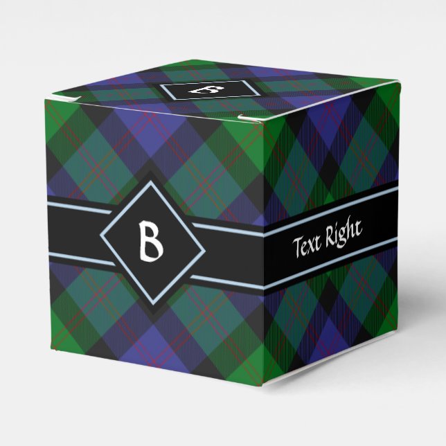 Clan Blair Tartan Favor Box (Front Side)