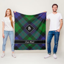 Clan Blair Tartan Fleece Blanket