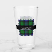 Clan Blair Tartan Glass (Back)