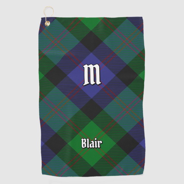 Clan Blair Tartan Golf Towel (Front)