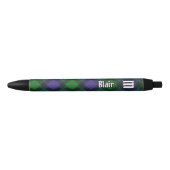 Clan Blair Tartan Ink Pen (Front)