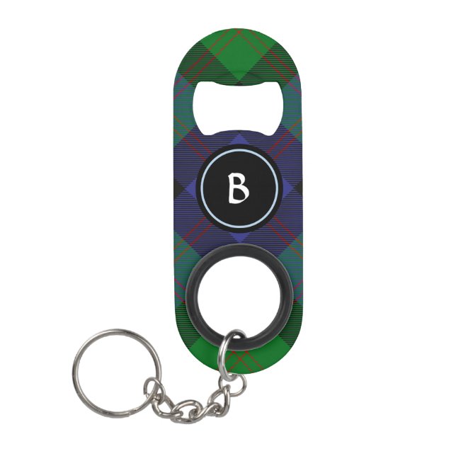 Clan Blair Tartan  Keychain Bottle Opener (Front)