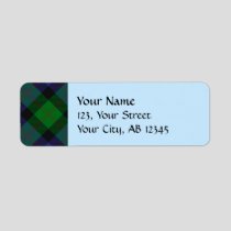 Clan Blair Tartan Label