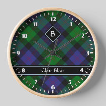 Clan Blair Tartan Large Clock