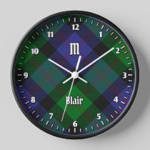 Clan Blair Tartan Large Clock