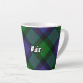 Clan Blair Tartan Latte Mug (Right Angle)