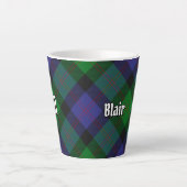 Clan Blair Tartan Latte Mug (Front)