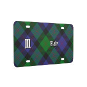 Clan Blair Tartan License Plate (Right)