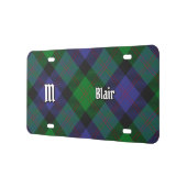 Clan Blair Tartan License Plate (Left)
