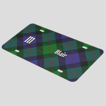 Clan Blair Tartan License Plate