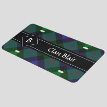 Clan Blair Tartan License Plate