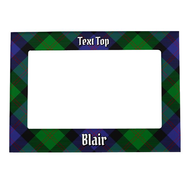 Clan Blair Tartan Magnetic Frame (Front)