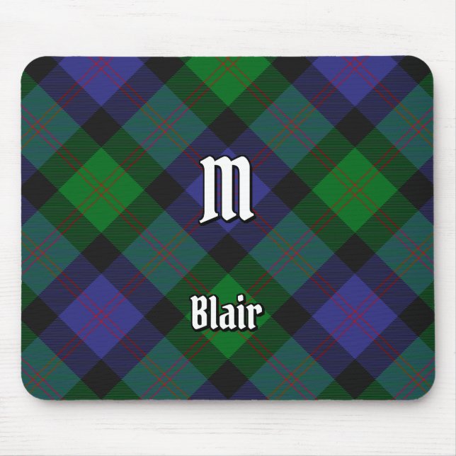 Clan Blair Tartan Mouse Pad (Front)