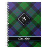 Clan Blair Tartan Notebook (Front)