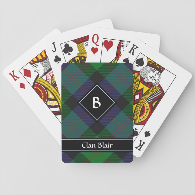 Clan Blair Tartan Playing Cards (Back)