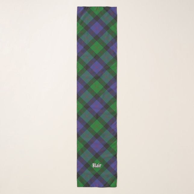 Clan Blair Tartan Scarf (Front)