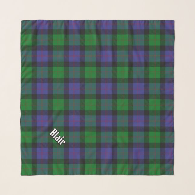 Clan Blair Tartan Scarf (Front (Horizontal))