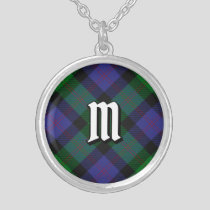 Clan Blair Tartan Silver Plated Necklace