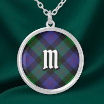 Clan Blair Tartan Silver Plated Necklace