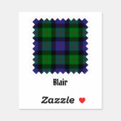 Clan Blair Tartan Sticker (Sheet)