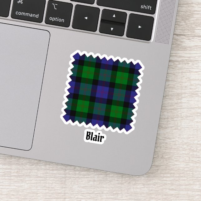 Clan Blair Tartan Sticker (Detail)