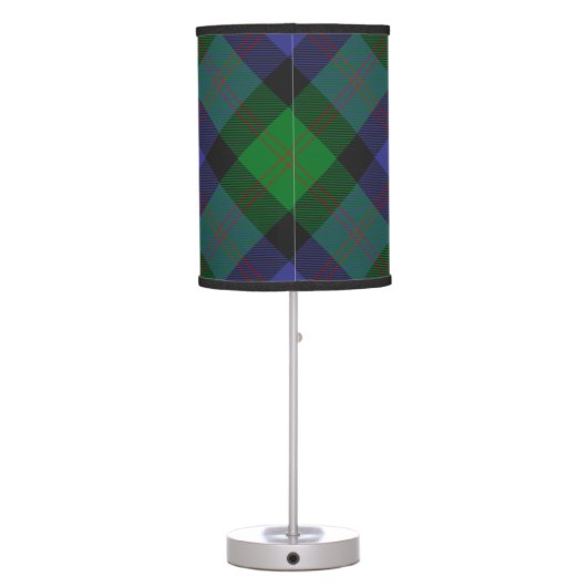 Clan Blair Tartan Table Lamp (Back)