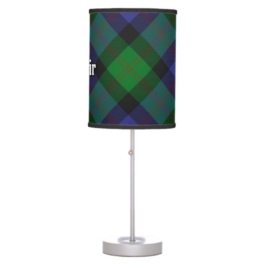 Clan Blair Tartan Table Lamp (Front)